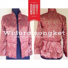 widura peplum songket